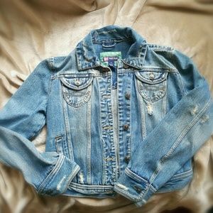 Distressed Denim Jacket
